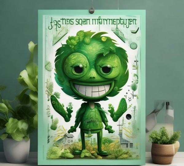 绿色环保主题IP形象动态海报设计，创意融合与生态传播的艺术实践