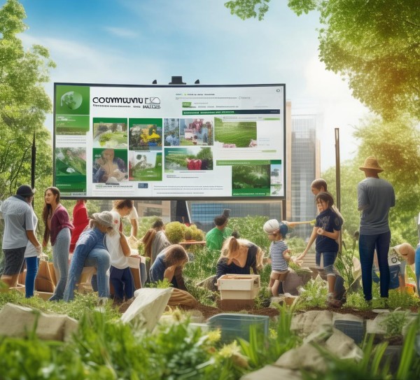 社区环保动态图片素材网，记录绿色足迹，赋能环保宣传的生动载体