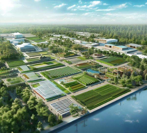 大连甘井子农业科普基地平面图，规划布局与科普功能融合解析