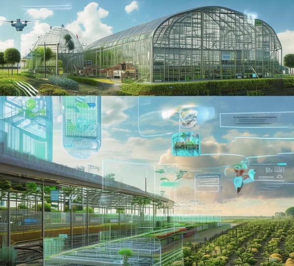 农业科技园区科普效果图,科技与农业的融合叙事,科普的视觉化表达与未来展望